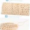 BELLIFFY 2 Pack Sisal Bath Scrubbers Shower Sponges Body Bath for Gentle Skincare