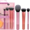 Real Techniques Everyday Essentials + Makeup Sponge Kit, Makeup Brushes and Makeup Blender Sponge, For Foundation, Blush, Bronzer, Eyeshadow, and Powder, Synthetic Bristles, Cruelty Free, 5 Piece Set