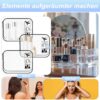 3 Pcs Clear Travel Toiletry Bags, Cosmetic Bags, Clear Travel Toiletries Bag for Women, Portable Travel Wash Bags, TSA Approved Waterproof Make up Bag, PVC Makeup Bags for Travelling Holiday Home