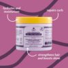 Curl Enhancing Hair Mask for Curly Hair by Nature Spell 400ml – Infused with Rice Water & Linseed, For All Curl Types, Sulphate Free Hair Mask, 100% Vegan, Made in the UK, white