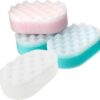 Pack of 12 Massage Sponges for Men and Women - Exfoliating Bath Sponge for Adults and Kids - Perfect for Body Scrubbing in The Shower