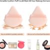 16 Pcs Triangle Makeup Puffs, Soft Cosmetic Foundation Powder Sponge Cushion Puffs for Loose Powder Wet Dry Makeup - 4 Colors