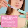 Bona Fide Beauty Czech Glass Nail File in Case, Pastel Green Violet Crystal Nail File for Natural Nails - Professional Nail Care Handcrafted from The EU