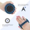 38 Finger Enlarged Scalp Massager Hair Growth,Head Massager,Silicone Scalp Brush Shampoo Brush for Hair Care,Scalp Scrubber,Hair Brush Wet Dry Comb,Scalp Exfoliator for Men Women Pets (Black)