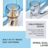Hapilife Bathroom Bath Taps with Shower Attachment Mixers Chrome Brass Bath and Shower Taps