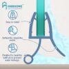HNNHOME Pre Curve Rubber Plastic Bath Shower Screen Seal Strip for 4-6mm Glass Door Curved 5-10mm Gap (Curved)