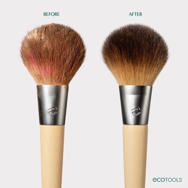 EcoTools Makeup Brush and Sponge Shampoo, Removes Makeup, Dirt, & Impurities From Makeup Brushes & Makeup Blending Sponges, Fragrance-Free, Vegan, & Cruelty-Free, 6 fl.oz./ 177 ml, 1 Count
