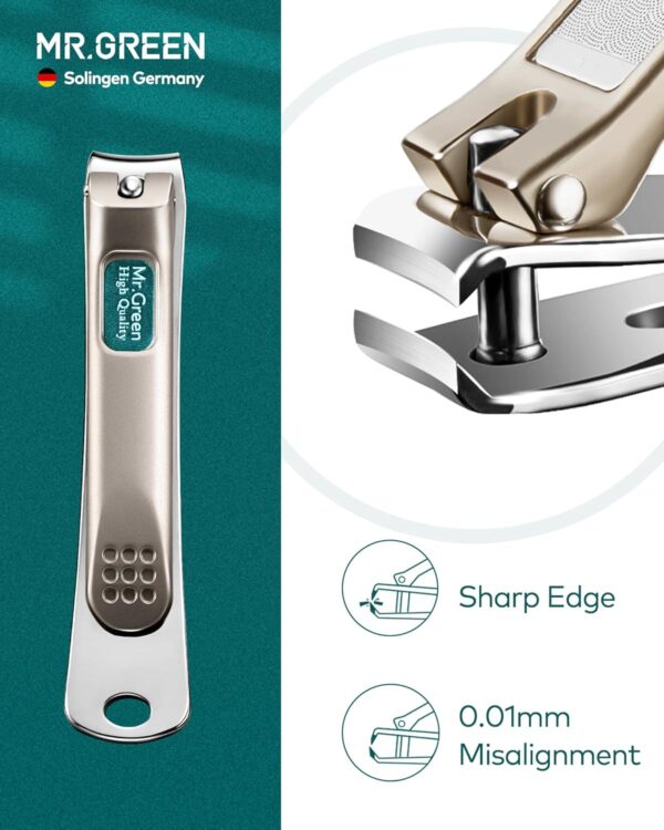 Manicure Set with Portable Travel Case,Nail Clippers Gift and Family Set, Medical Grade Stainless Steel(4 Pieces) (Mr-6105)