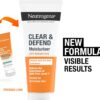 Neutrogena Clear and Defend Moisturiser (50ml), Oil-Free Face Moisturiser for Spot-Prone Skin, with Purifying 0.5% Salicylic Acid to Help Prevent Breakouts for Smoother, Softer & Clearer Skin