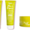 Umberto Giannini Damaged Hair Repair Routine - Shampoo, Conditioner and Urgent Repair Treatment Mask - Hair Kit For Dry & Split Hair - Vegan and Cruelty Free