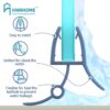 HNNHOME 870mm Pre-Curve Rubber Plastic Bath Shower Screen Seal Strip Perfect for 4-6mm Curved or Straight Glass Door 16-22mm Gap