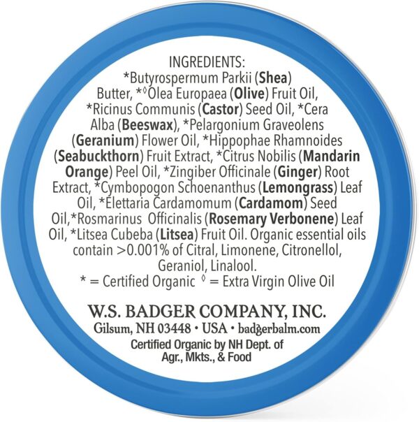 Badger Mini Cuticle Care, For Strong Healthy Nail Growth, With Soothing Shea Butter, Rosemary Fragrance, 21g