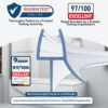 HNNHOME 870mm Pre - Curve Rubber Plastic Bath Shower Screen Seal Strip Perfect for 4-6mm Curved Glass Door Up to 18mm Gap (Curved)