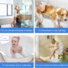 Non Slip Bath Mat Shower Mats Anti Mould for Bathroom and Bathtub with Large Suction Cup and Thickened Rubber Backing Long 70 * 40cm, Clear