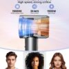 Hair Dryer, 150000 RPM Portable Professional High Speed Ionic Blow Dryer for Fast Drying, 500 Million Negative Ions Care & Heat-Control & Low Noise with Magnetic Diffuser & Nozzle, 5 Temps & 3 Speeds