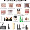 All in One Makeup Kit, Makeup Kit for Women Full Kit, Travel Makeup Kit, Makeup Gift Set for Women, Makeup Essential Bundle Include Foundation Eyeshadow Lipstick Eyebrow Pencil Cosmetic Brush Set