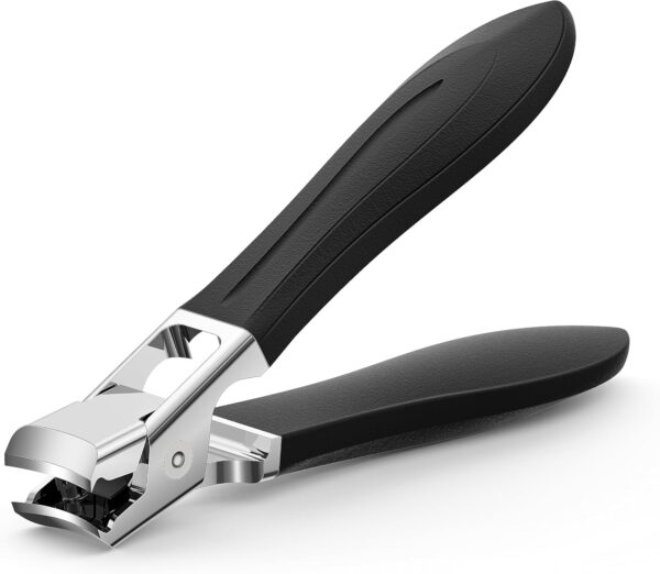 71e2MwIPbTL._AC_SL1500_.jpg FERYES Nail Clippers for Thick Nails with Catcher, Soft Grip Rubber Handle Fingernail Clippers for Effortless Nail Care, Precision & Powerful Thick Nail Cutter for Senior, Men and Women