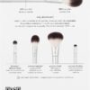 EcoTools Precious Metals Cheek & Eye Highlight Makeup Brush Kit, for Eyeshadow, Blush, & Powder Products, Eco Friendly, Vegan, Cruelty Free Face Brushes, Recycled Aluminum, Chrome, 4 Piece Set