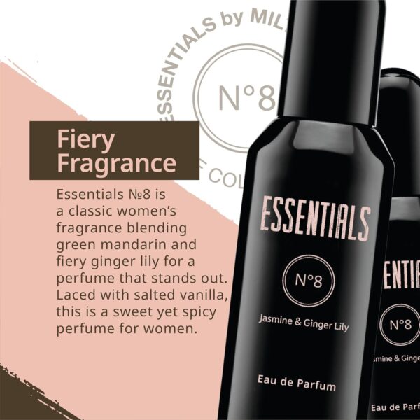 MILTON-LLOYD ESSENTIALS No 8 Perfume for Women. 50ml Eau de Parfum. Luxury Fragrance - Ladies Perfume, Long Lasting Womens Perfumes by Milton-Lloyd