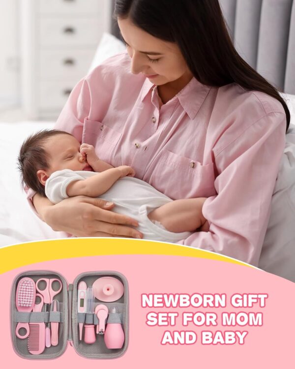 Baby Healthcare and Grooming Kit, Samton Newborn Essentials Stuff, Baby Safety Health Nursery Care Set with Nail Files Clippers, Hair Brush, Comb and More for New Born Infant Toddlers Boys Girls