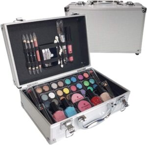BCT-Kosmetik 52 Piece Vanity Case Make Up Set Storage Box Beauty Cosmetic Gift Travel Make Up Carry Box Christmas