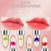 6 Packs Flower Jelly Lipstick Set Magic Temperature Color Change Lip Balm Long Lasting Moisturizer Lip Gloss Flower Jelly Lipstick Makeup Set (6PCS Set A)