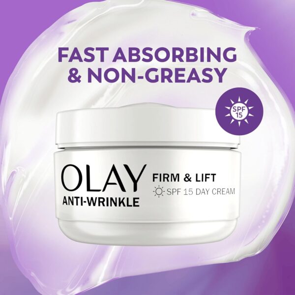 71fkSP0NuuL._AC_SL1500_.jpg Olay Anti-Wrinkle Firm & Lift Giftset: SPF15 Day Face Cream 50ml + Night Cream Moisturiser 50ml, Anti-Ageing Skin Care