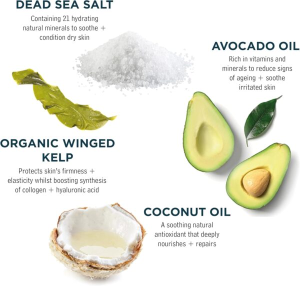 71fmha9y4cL._AC_SL1500_.jpg Sea Magik - Face and Body Moisturiser for Dry Skin, Itch Relief Cream, Natural Lotion for Eczema and Psoriasis, Hydrating Dead Sea Salt, Vegan, Cruelty Free (75ml)