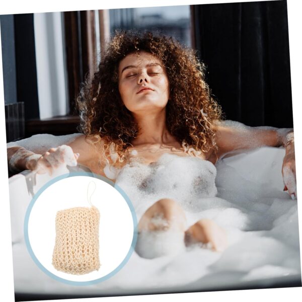BELLIFFY 2 Pack Sisal Bath Scrubbers Shower Sponges Body Bath for Gentle Skincare