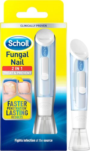 Scholl Fungal Nail Treatment, 3.8 ml - Fungal Nail Infection Treatment and Prevention Kit, Includes 3.8ml Liquid and 5 Disposable Nail Files , Pack of 1