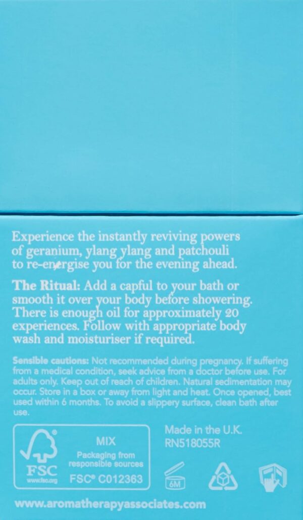 Aromatherapy Associates Bath and Shower Oil, Luxury Spa, Natural Bath, Bath Oil, Vegan, Cruelty Free, Environment Friendly (Revive Evening Bath and Shower Oil 55ml)