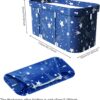 folconroad Portable Bath Adult, Double Foldable Bathtub, Soaking Standing Bath Tub for Adults Kids, Ideal for Hot Bath Ice Bath (Starry Blue)