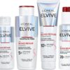 L’Oreal Paris Elvive Bond Repair Hero Set for Damaged Hair, Pre-Shampoo Treatment 200ml, Shampoo 200ml, Conditioner 150ml, Leave-In Serum 150ml, Intensive Repair Treatment, Rebuild Broken Hair