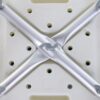 HOMCOM 6-Level Height Adjustable Aluminium Bath Room Stool Chair Shower Non-Slip Design w/Padded Seat Drainage Holes Foot Pad, Blue