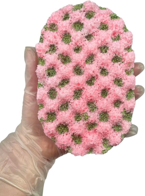 Watermelon Exfoliating Soap Filled Sponge | Exfoliating Body Wash | Soap Filled Sponge | Shower Pouf | Tan Remover & Body Scrub | Watermelon Body Wash | Bath Products | Vegan Soap | Stocking Fillers