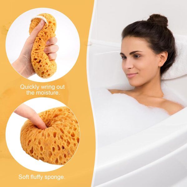 71gfp-AsNbL._AC_SL1500_.jpg Body Bath Sponge 2PCS Sponges Bath Large Soft Honeycomb Bath Sponges Shower Sponges for Women Men Exfoliating Body Sponge Dense Foam for Gentle & Deep Cleansing, Ultra-Soft for Sensitive Dry Skin
