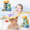 Hayoom Baby Bath Toys for 1 Year Old, Waterfall Water Station Toy with 3 Cup, Toddler Shower Bath Toys for 3+ Year Olds Boys Girls