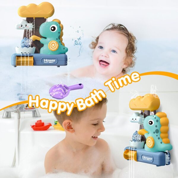 Hayoom Baby Bath Toys for 1 Year Old, Waterfall Water Station Toy with 3 Cup, Toddler Shower Bath Toys for 3+ Year Olds Boys Girls