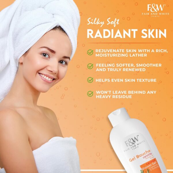 Fair & White Carrot Shower Gel Brightening & tonifying