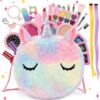 Anpro Pretend Makeup Sets for Girls, Kid-Safe Washable Fake Play Real Make up Set Starter kit, Childrens Princess Pretend Play Toys Presents, Birthday Toys Gift for 3 -12 Years Old Girl