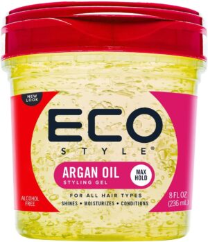 Eco Style Moroccan Argan Oil Eco Styler Hair Gel, Nourish and Repair, Alcohol-Free, 236 ml (Pack of 1)