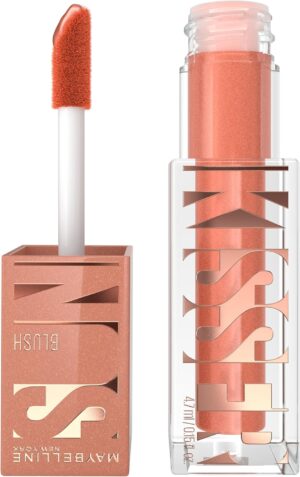 Maybelline New York, SUNKISSER, Multi-Purpose Illuminating Liquid Blush, Blush, Highlighter and Bronzer, Healthy Glow, Tanned Complexion, Glowy Makeup, Shade: Sol Search - 4.7 ml
