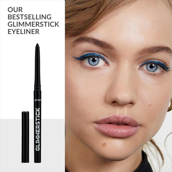 Avon Glimmerstick Eyeliner Trio - Blackest Black, Soft-Glide Formula, Bold and Intense Colour, Waterproof, Smudge-Proof Colour That Lasts All-Day, Cruelty Free