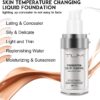 Find Back 2PACK TLM Flawless Colour Changing Warm Skin Tone Foundation,Naturally Blends Moisturizing Foundation Makeup,Long Lasting Poreless Liquid Cover Concealer SPF 15 for Face Makeup, Beige