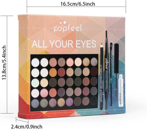 FantasyDay All-in-one Makeup Set Gift Surprise | Full Makeup Kit for Women Multipurpose Essential Starter Bundle Include Eyeshadow Palette Lipstick Blush Concealer Face Powder Eyeliner Mascara Brush