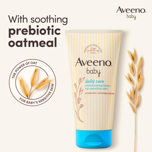 Aveeno Baby, Daily Care Moisturising Lotion, for Sensitive Skin, Unscented, 6 x 75ml