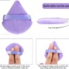 16 Pcs Triangle Makeup Puffs, Soft Cosmetic Foundation Powder Sponge Cushion Puffs for Loose Powder Wet Dry Makeup - 4 Colors