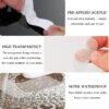 LUFFLOK 24 Pcs Bath Stickers, Non Slip Bath Stickers, Transparent Self-Adhesive Shower Stickers, Anti Slip Grip Stickers for Bath Tub, Stairs, Shower Room, Slippery Surfaces (24 Pcs)
