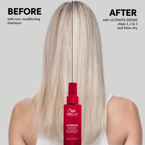 Wella Professionals Ultimate Repair Miracle Rescue Spray for Damaged Hair, Repairs Damage in 90 Seconds, with AHAs and Omega 9 to Rebuild and Strengthen Hair