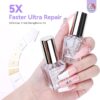SAVILAND 3-IN-1 Nail Strengthener Kit: Ultra Repair Nail Growth and Strengthener with Vitamin E Castor Oil Nail Strengthener for Damaged Nails Care Kit for Repairing Nourishing Weak Brittle Nail Home